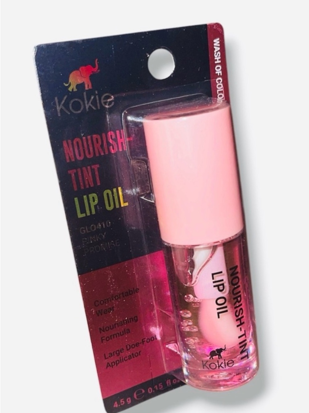 Kokie Nourish-Tint Lip Oil — Pinky Promise